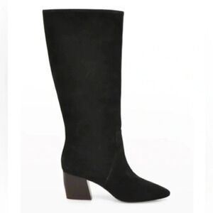 Botkier Sharon Black Suede Knee Boots - Size 8.5